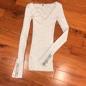 Light blue free people thermal XS